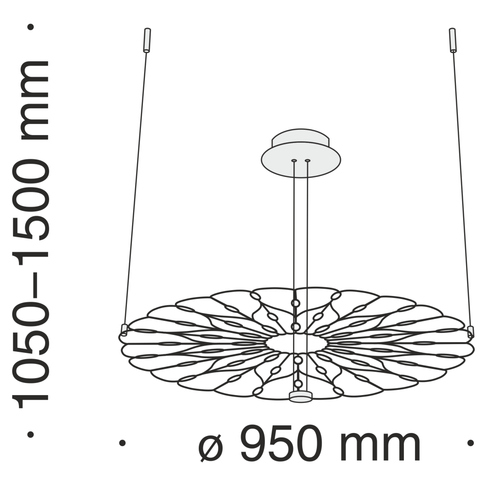 Подвесной светодиодный светильник Maytoni Volare MOD037PL-L48B