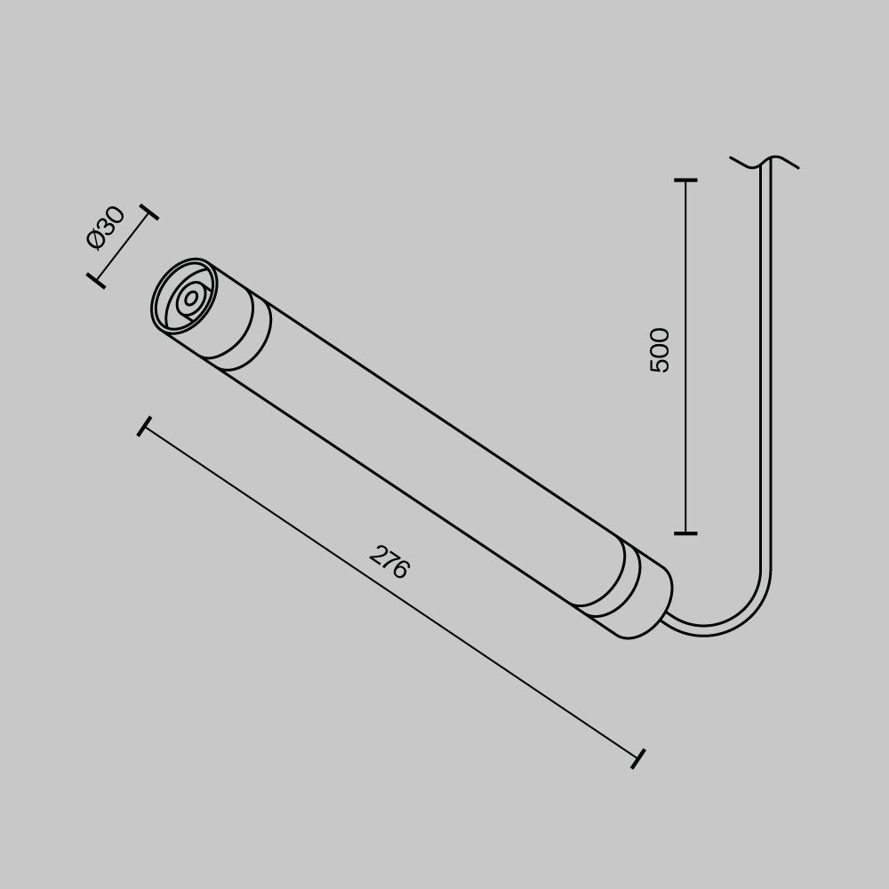 Аксессуар Maytoni CA011-L300-100W-B