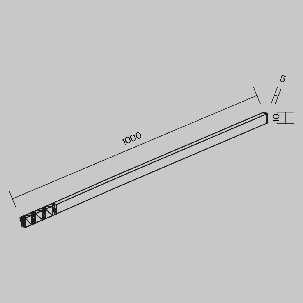 Трековый светильник Maytoni TR186-1-8W2.7K-B
