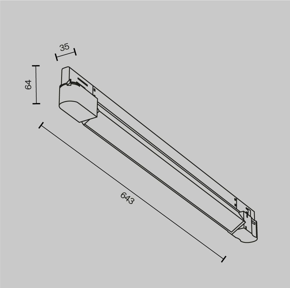 Трековый светильник Maytoni TR196-3-20W2.7K-B