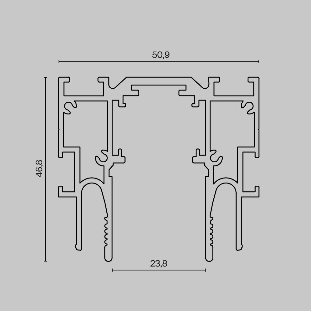 Шинопровод Maytoni TRX034-SCCL-422B