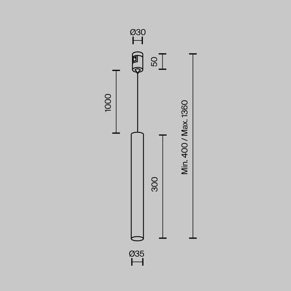Трековый светильник Maytoni TR155-1-5W4K-B
