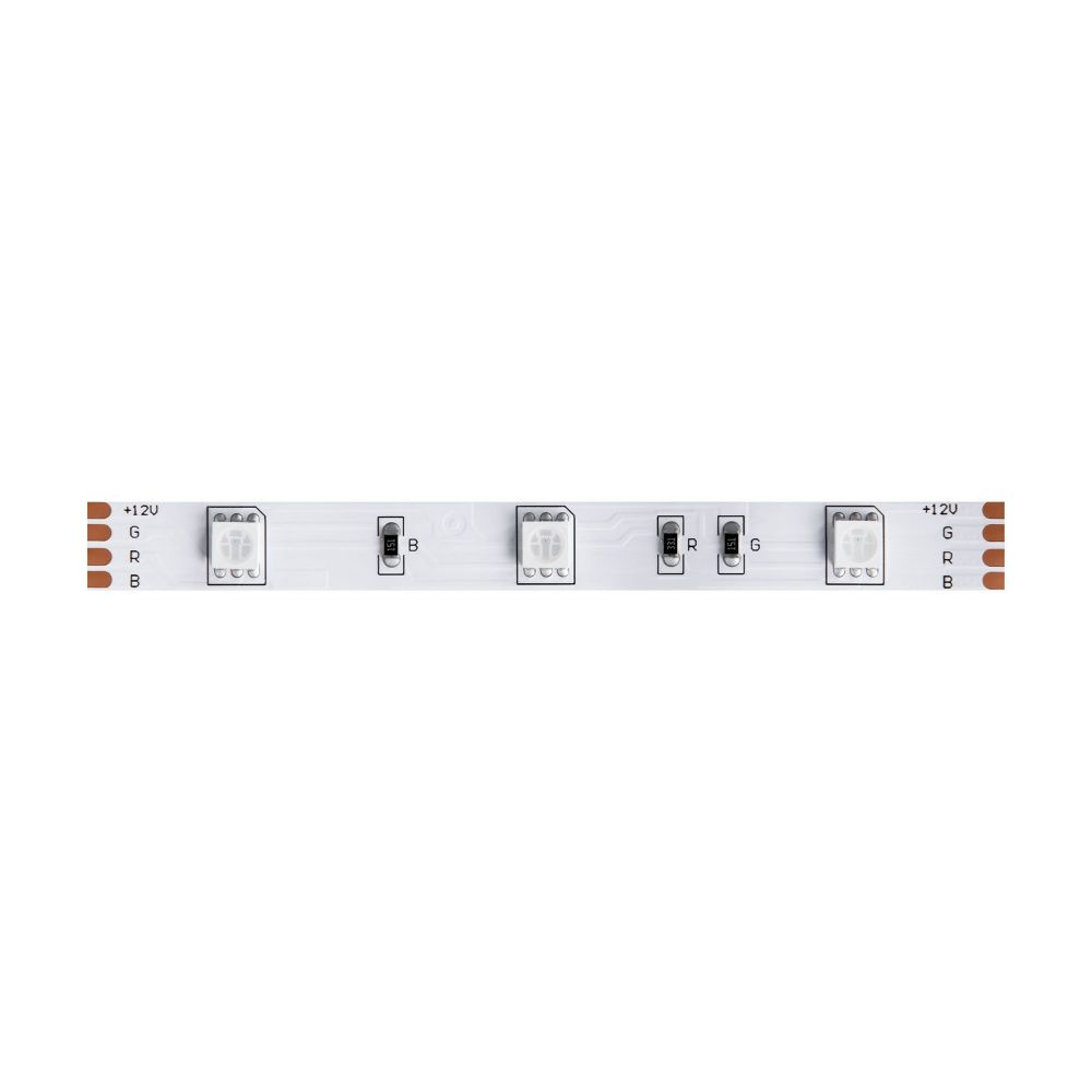 Светодиодная лента 12В 5050 7,2Вт/м  RGB 5м IP20
