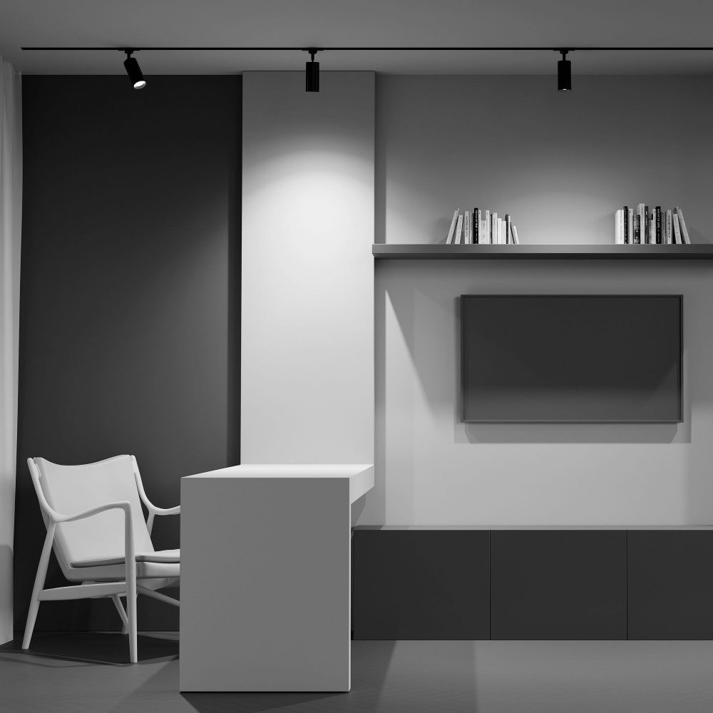 Трековый светильник Maytoni TR028-3-GU10-B