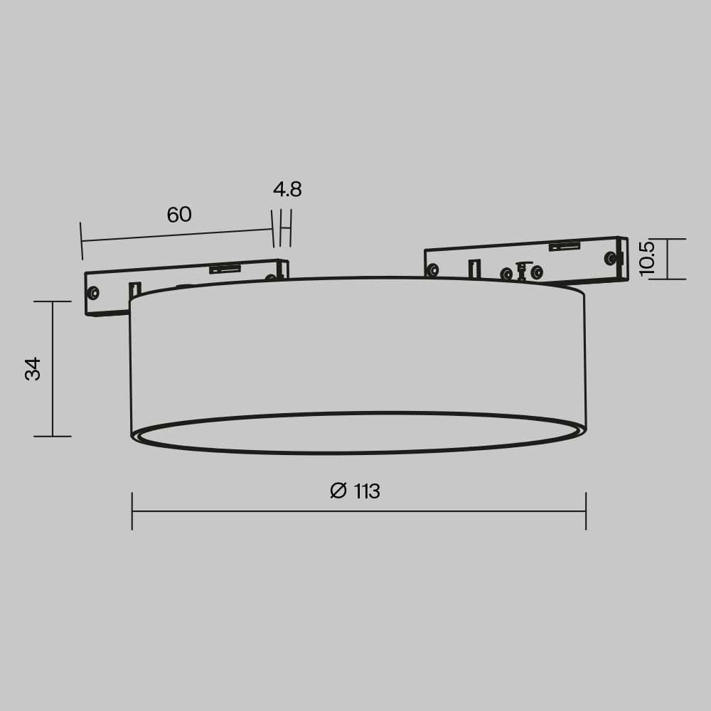 Трековый светильник Maytoni TR189-1-12W2.7K-BW