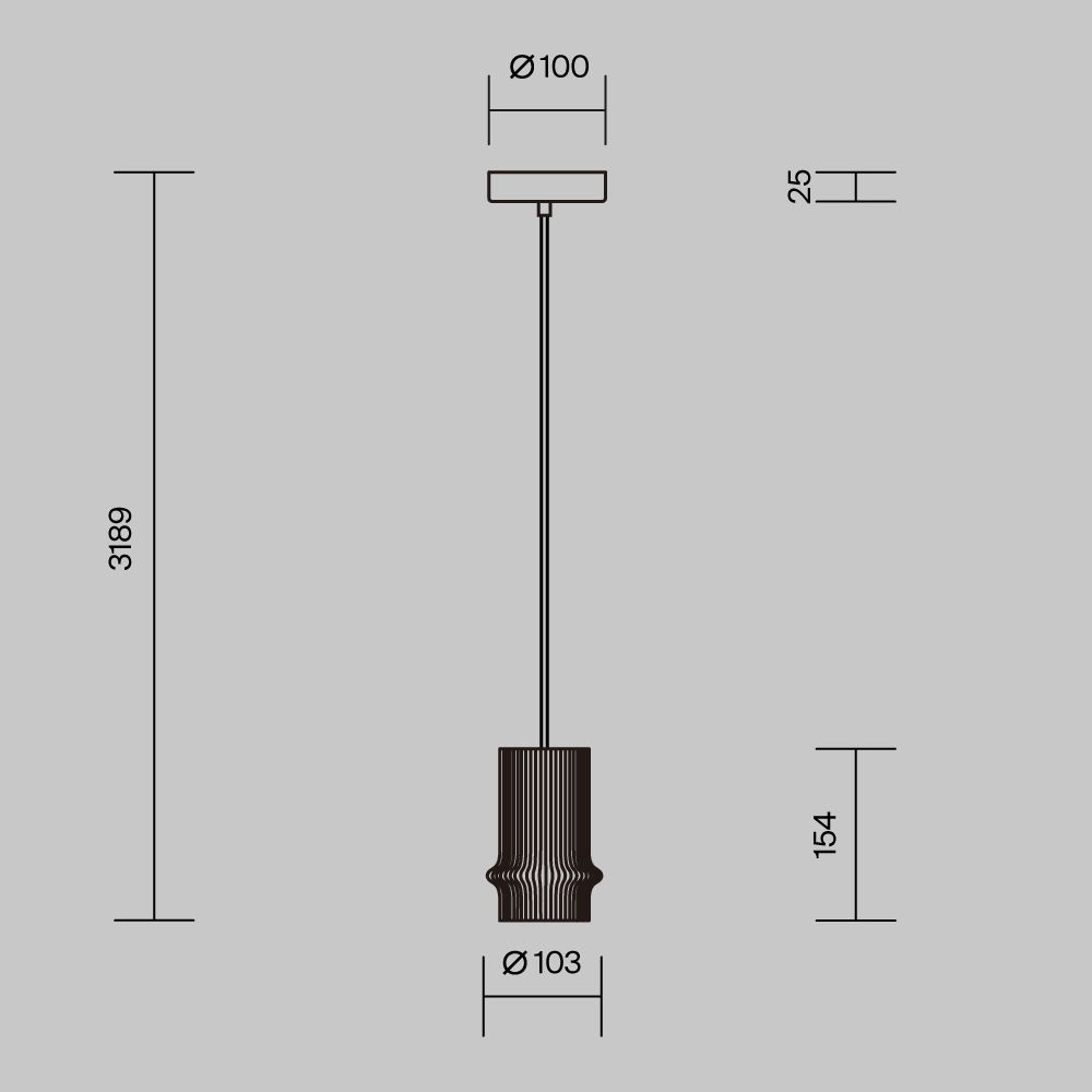 Подвесной светильник Maytoni MOD430PL-L5W3K