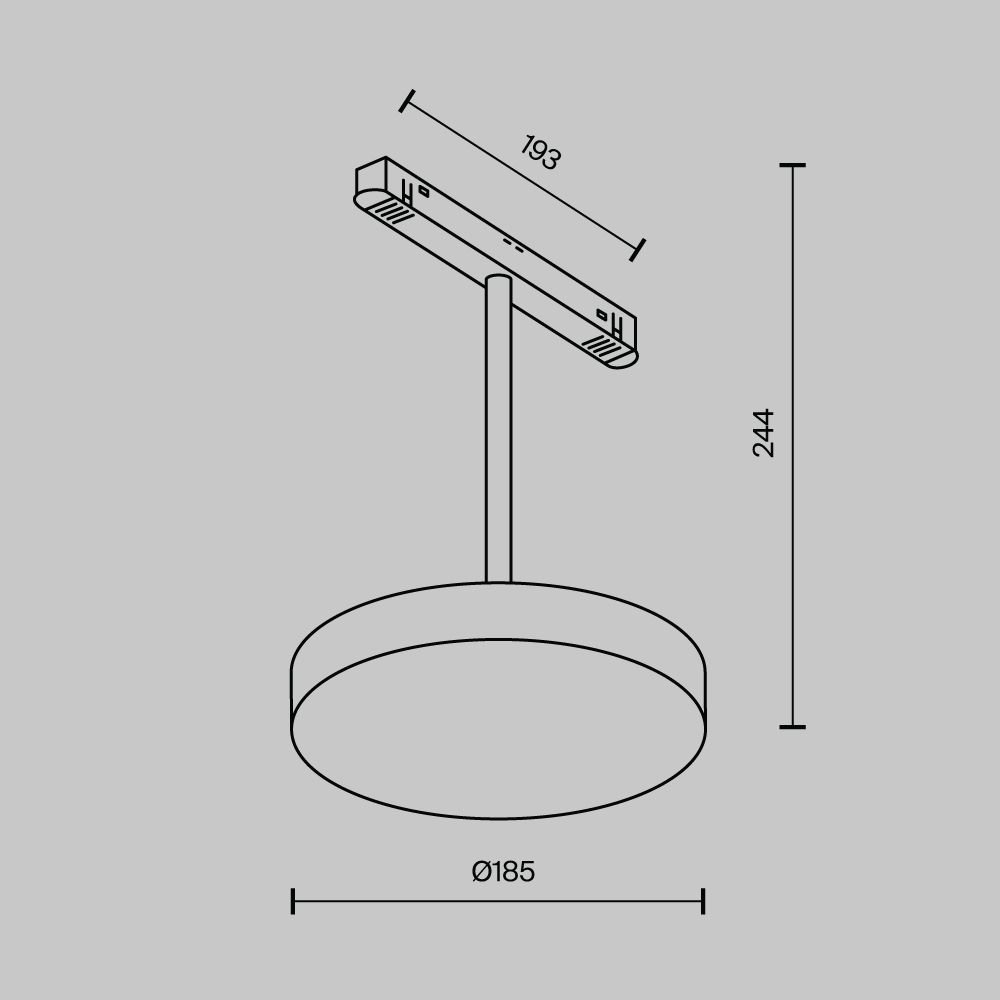 Трековый светильник Maytoni TR131-4-15W-DS-B