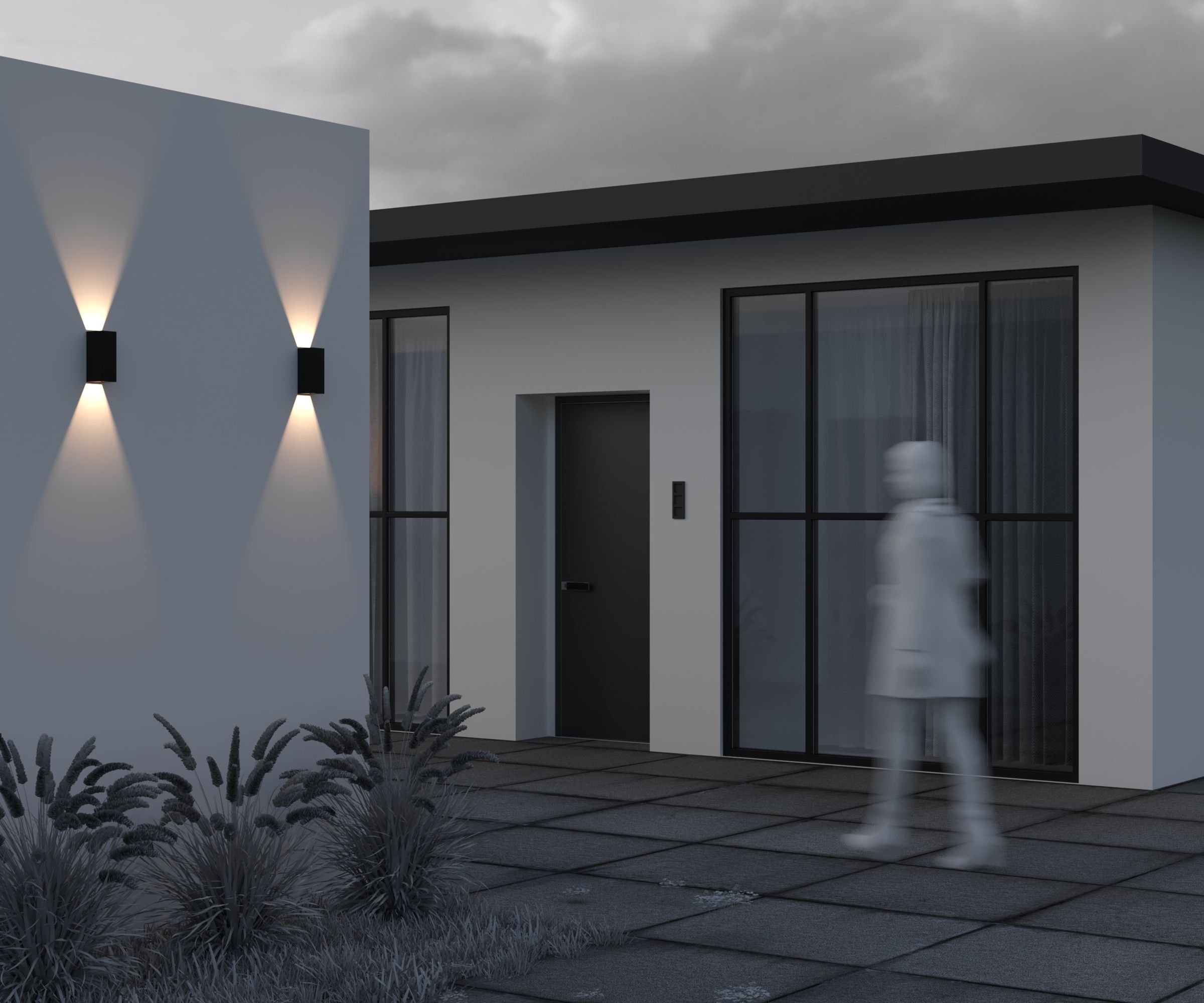 Уличный настенный светильник Maytoni O525WL-L10B3K