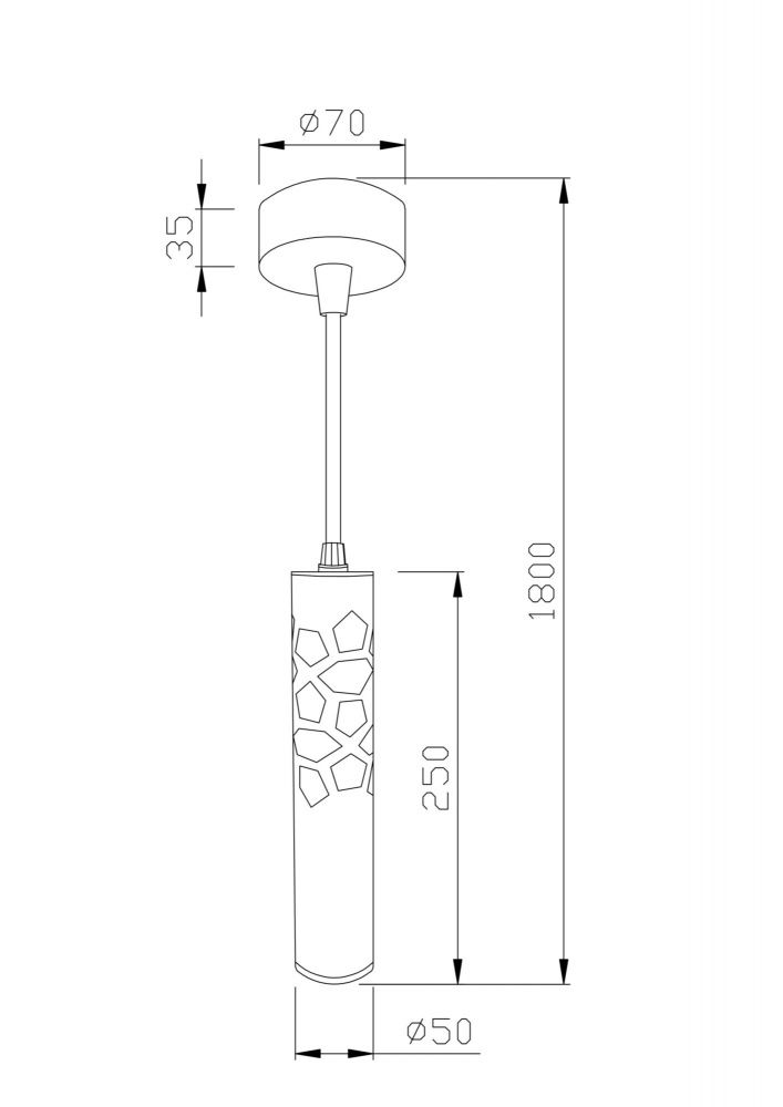 Подвесной светодиодный светильник Maytoni Torre P037PL-L11W4K