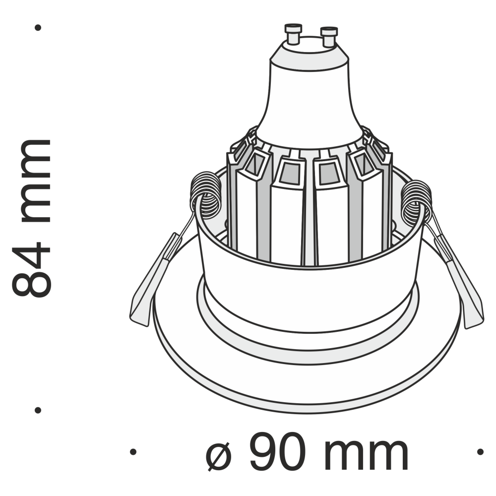 Встраиваемый светильник Maytoni Barret DL041-01W