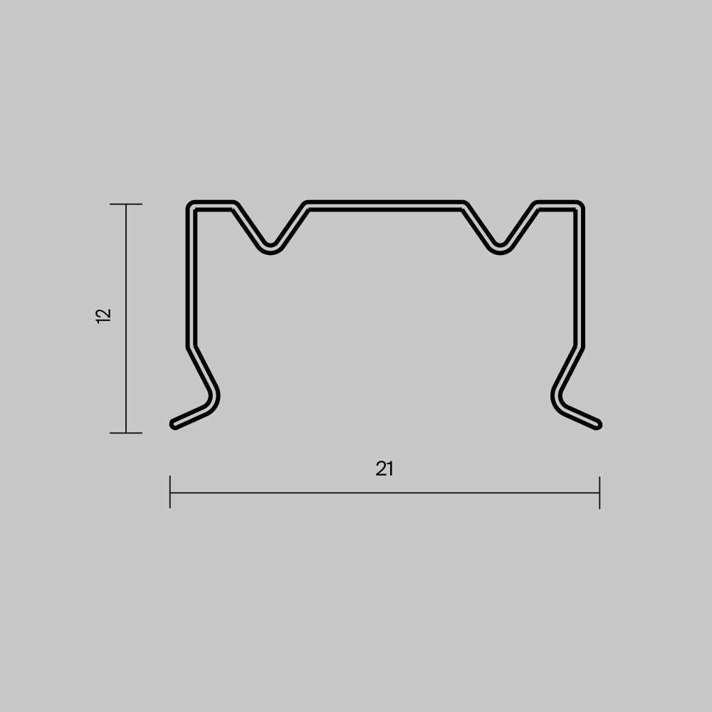 Комплект креплений (для профиля 20x20) 4 шт., ALM-2020B-MT 642078