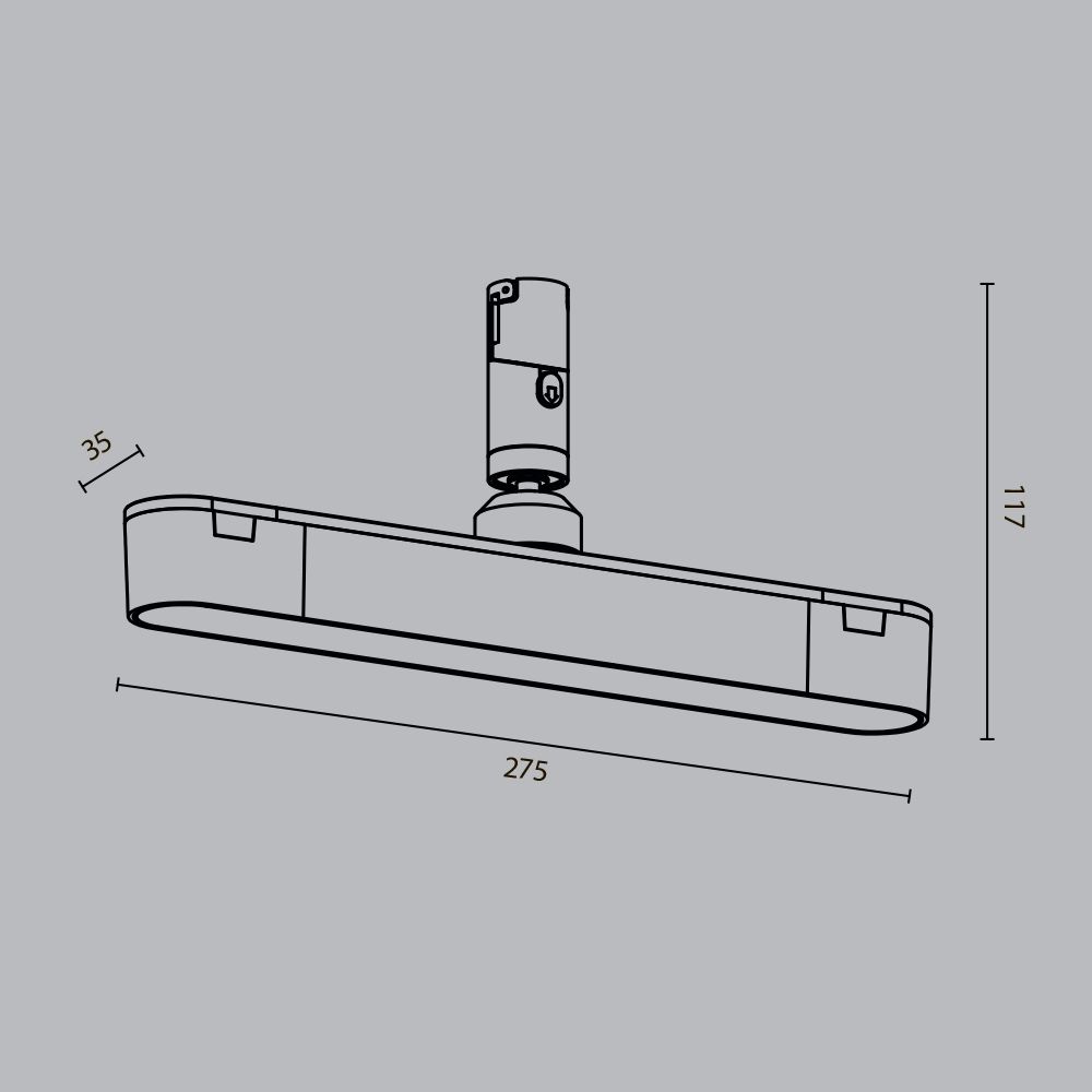 Трековый светильник Maytoni TR202-1-10W3K-B