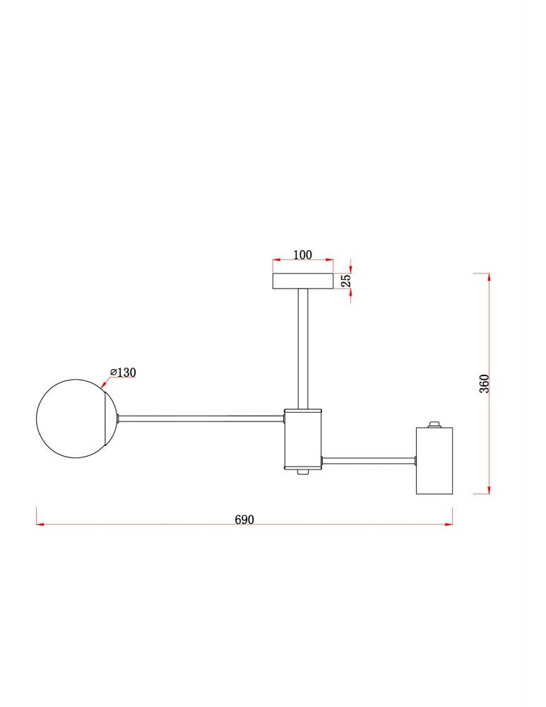 Потолочный светильник Freya FR5325CL-03BS