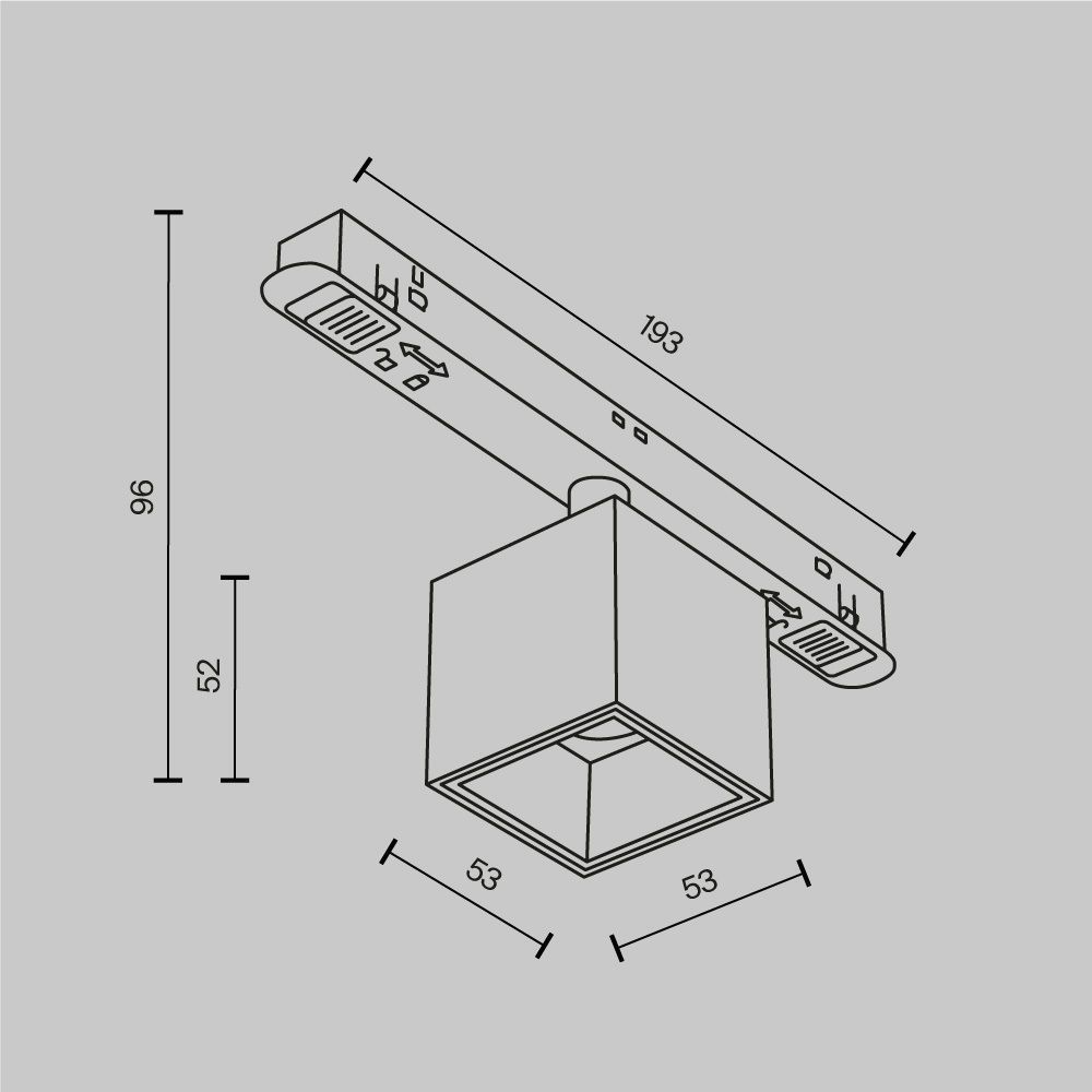 Трековый светильник Maytoni TR133-4-7W-DS-B