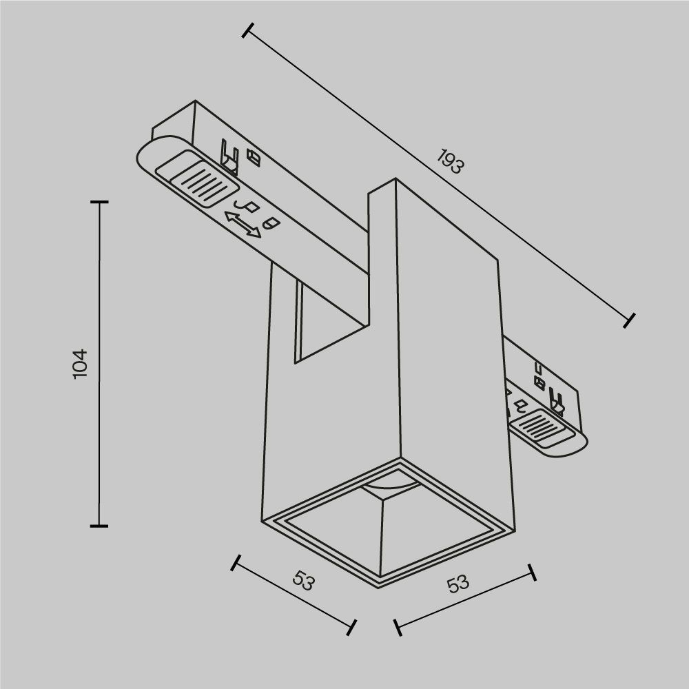 Трековый светильник Maytoni TR121-4-7W-DS-B