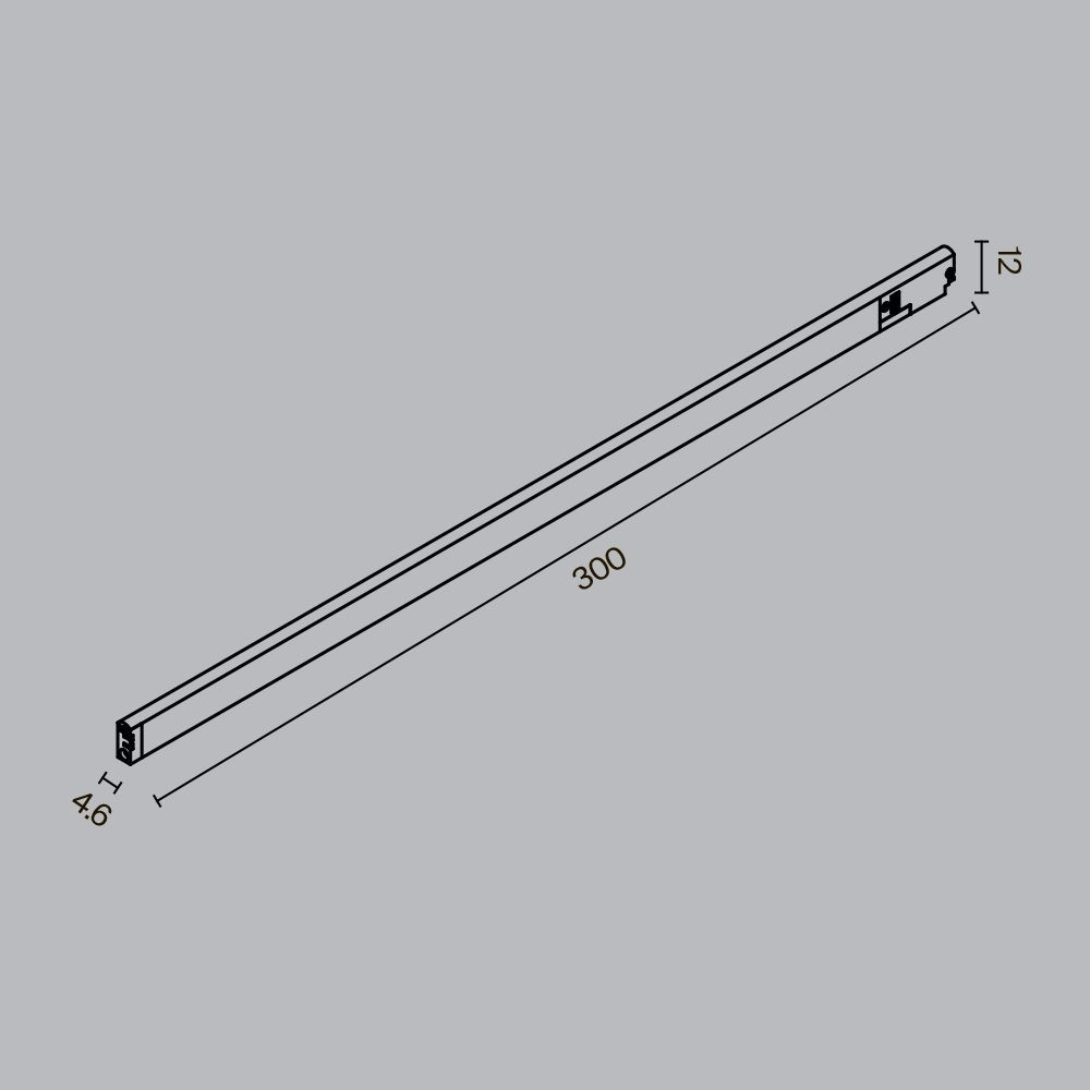Трековый светильник Maytoni TR190-1-5W2.7K-B