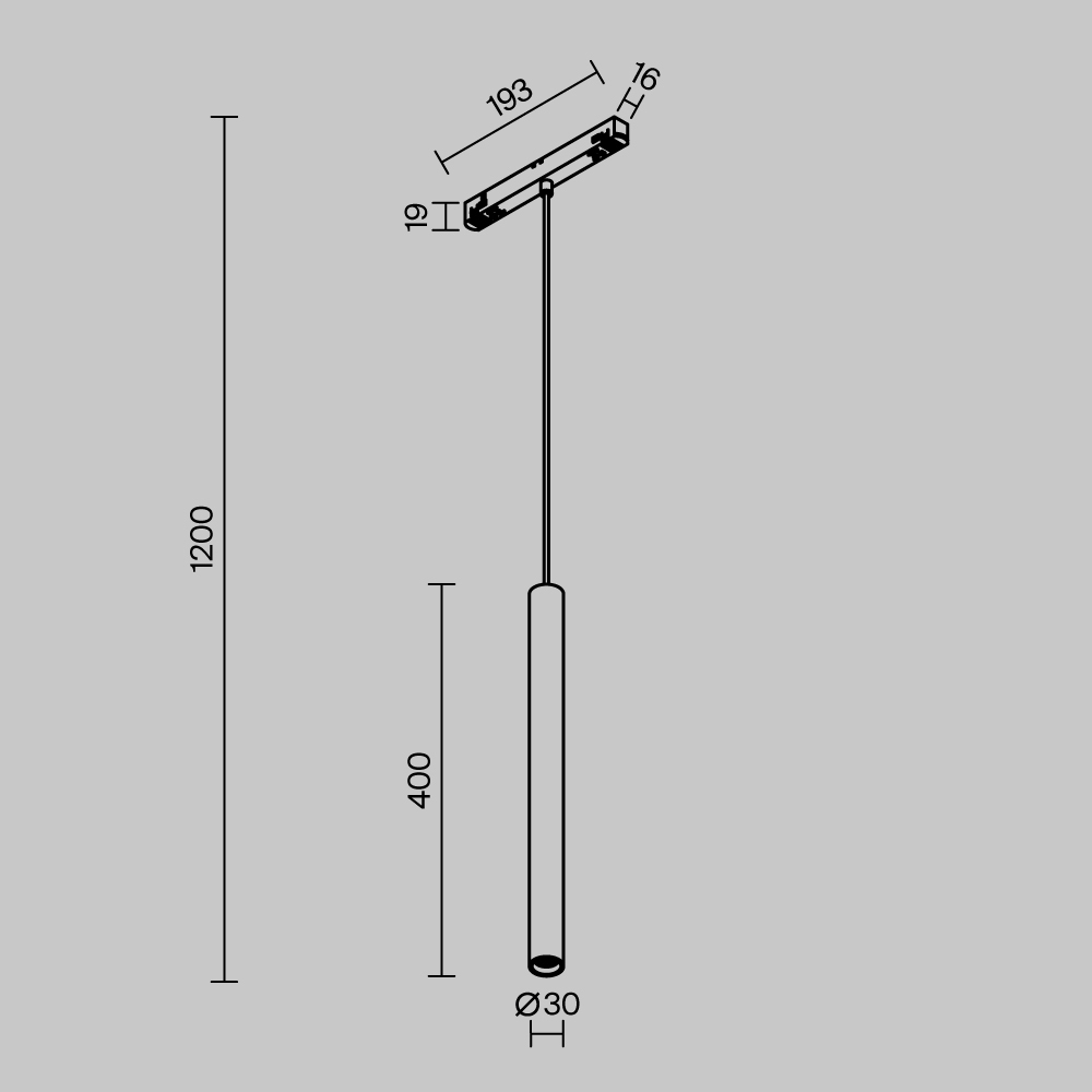 Трековый светильник Maytoni TR226-4-5WTW-M-DSZ-W