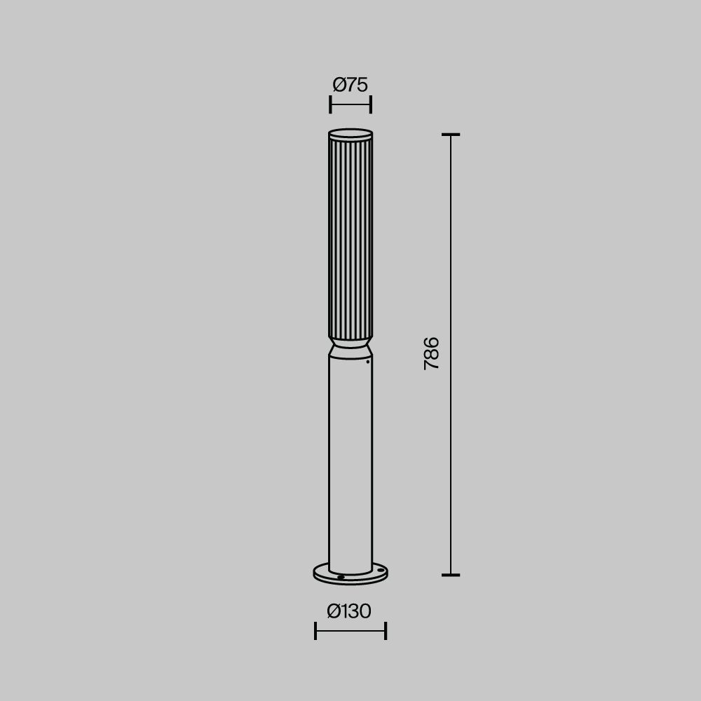 Ландшафтный светильник Maytoni O593FL-L12GF3K
