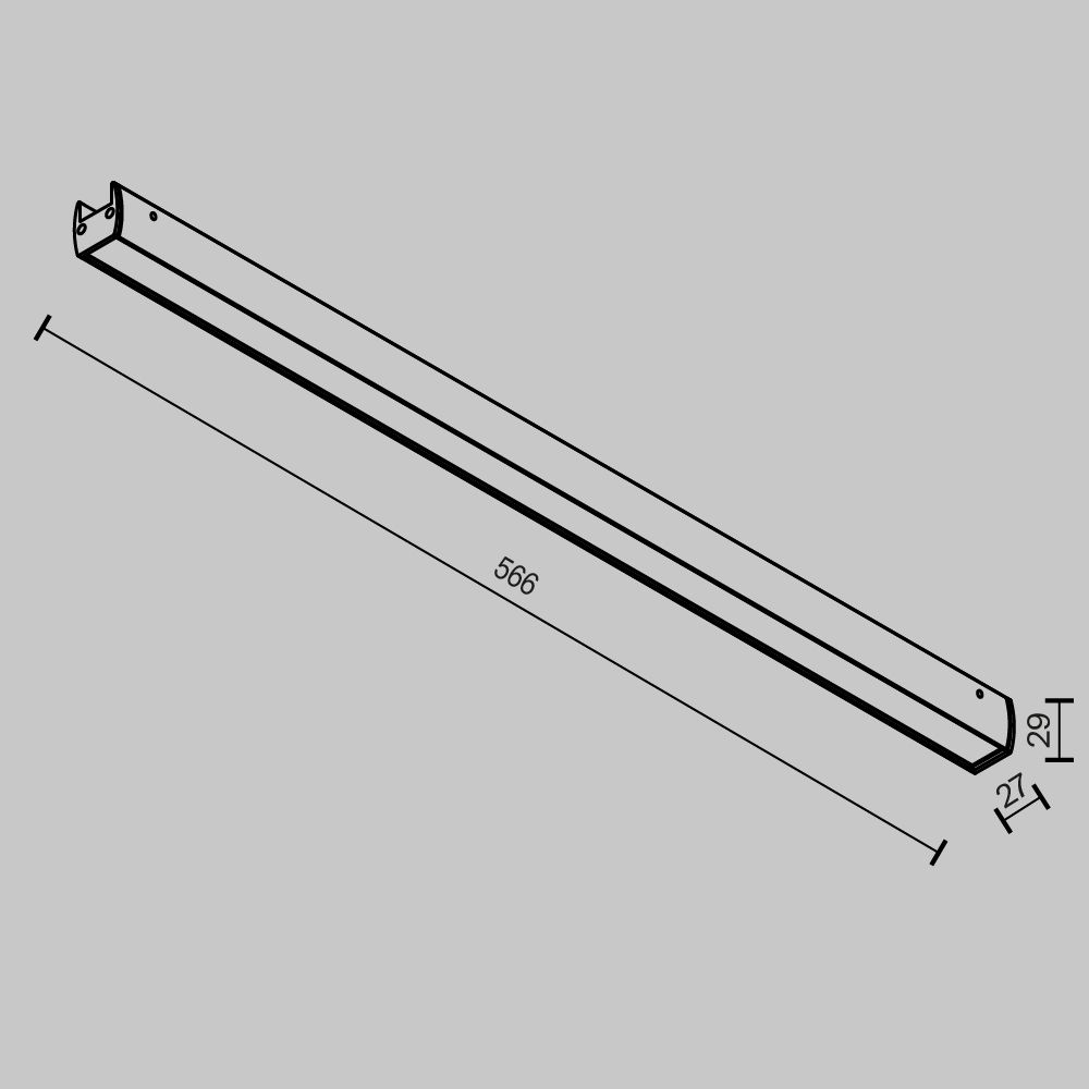 Трековый светильник Maytoni TR161-1-25W3K-B