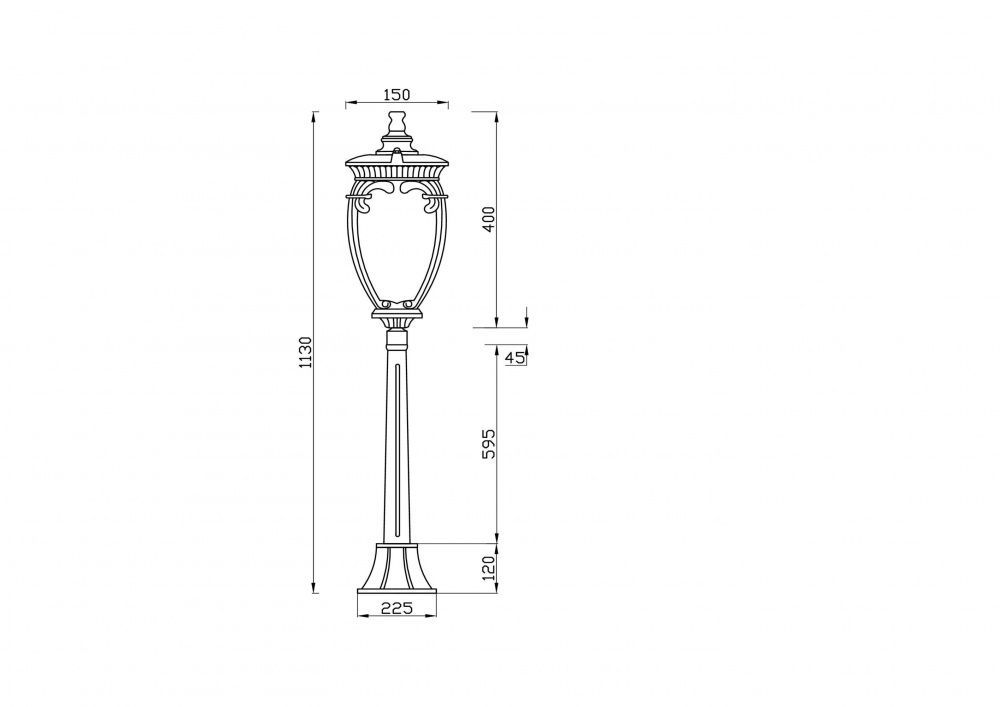 Ландшафтный светильник Maytoni O414FL-01BZ1