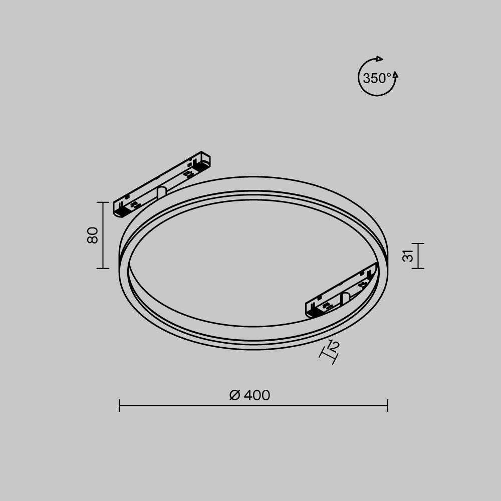 Трековый светильник Maytoni TR227-2-24W4K-B