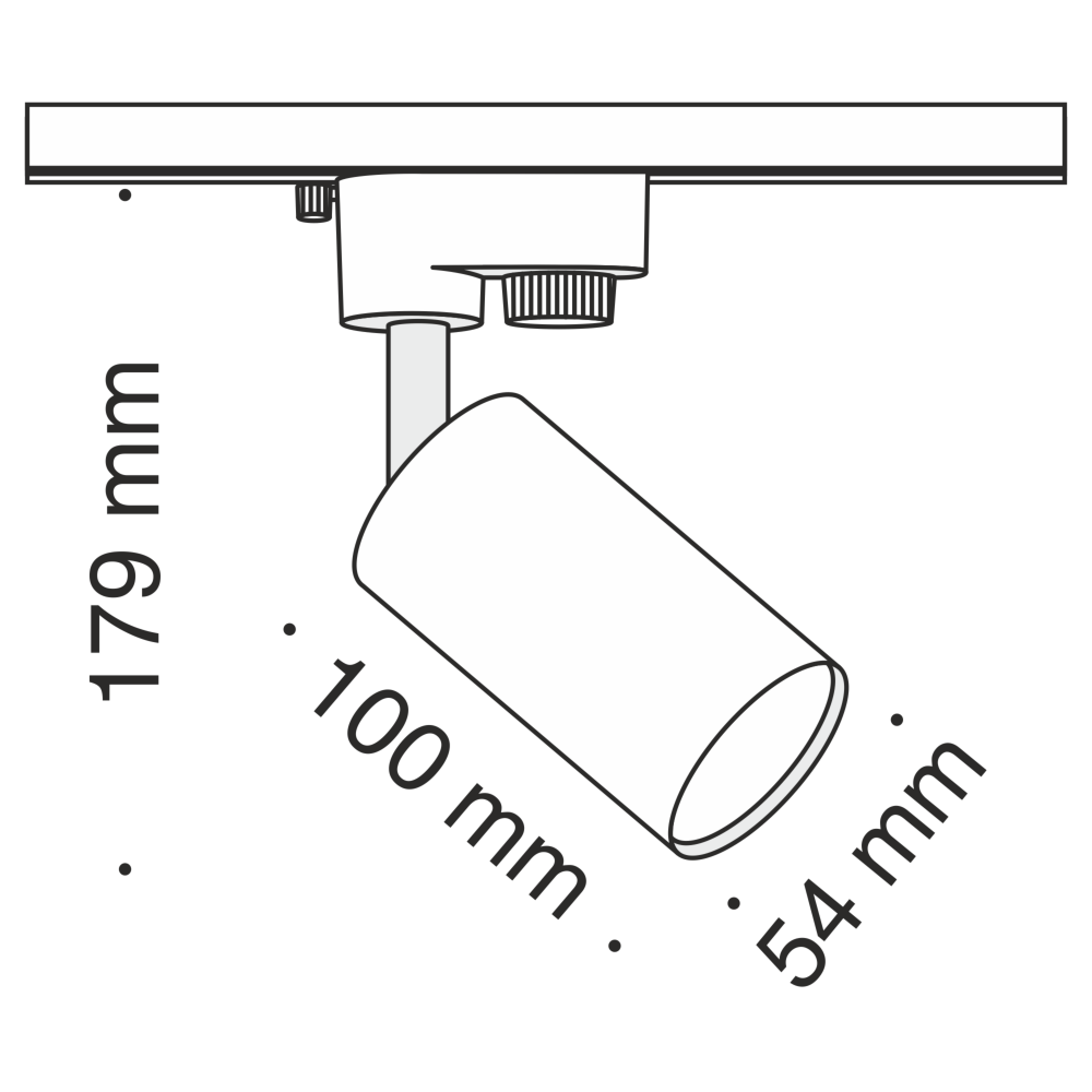 Трековый светильник Maytoni TR002-1-GU10-W