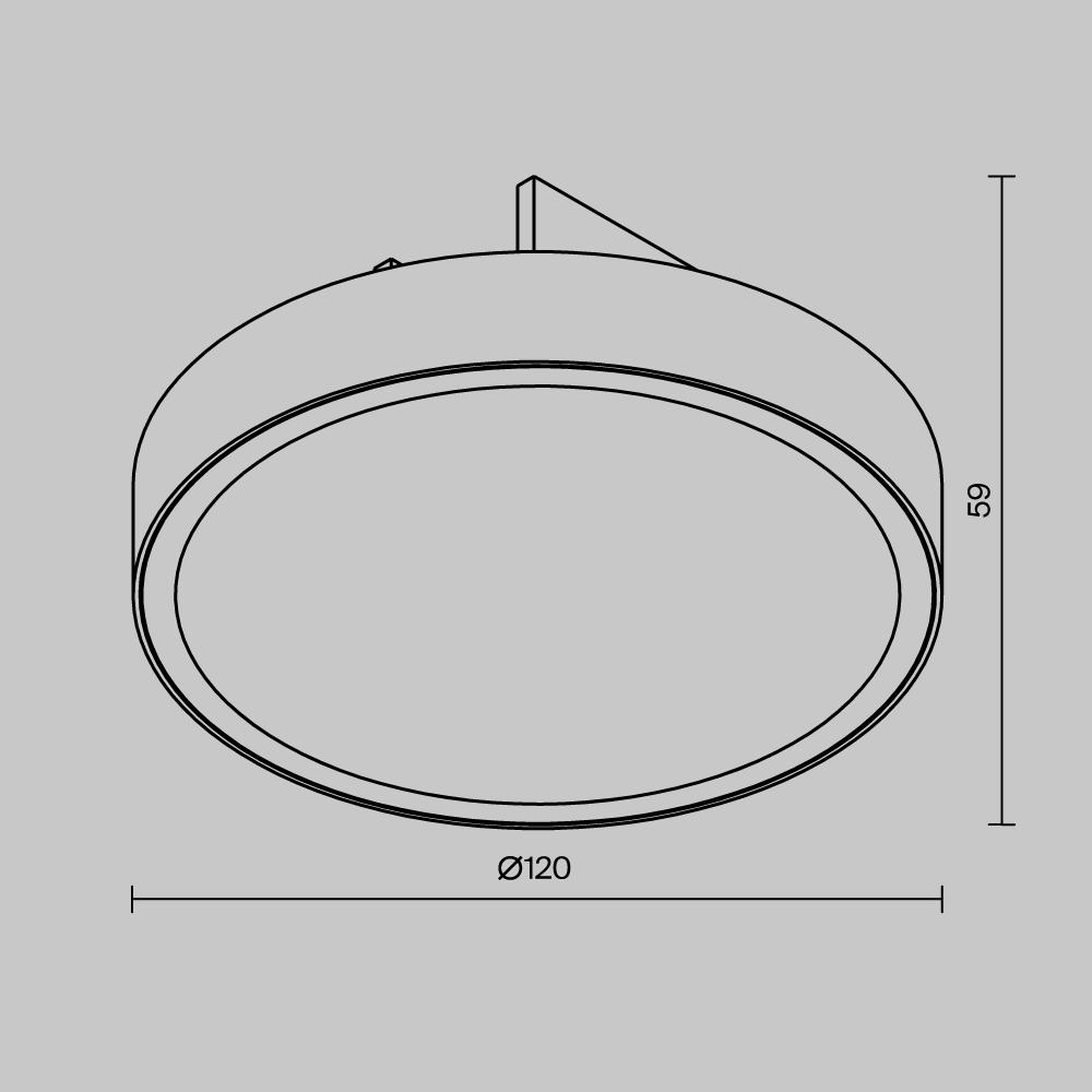 Уличный трековый светильник Outdoor O-TR01-1-F-12WB3K