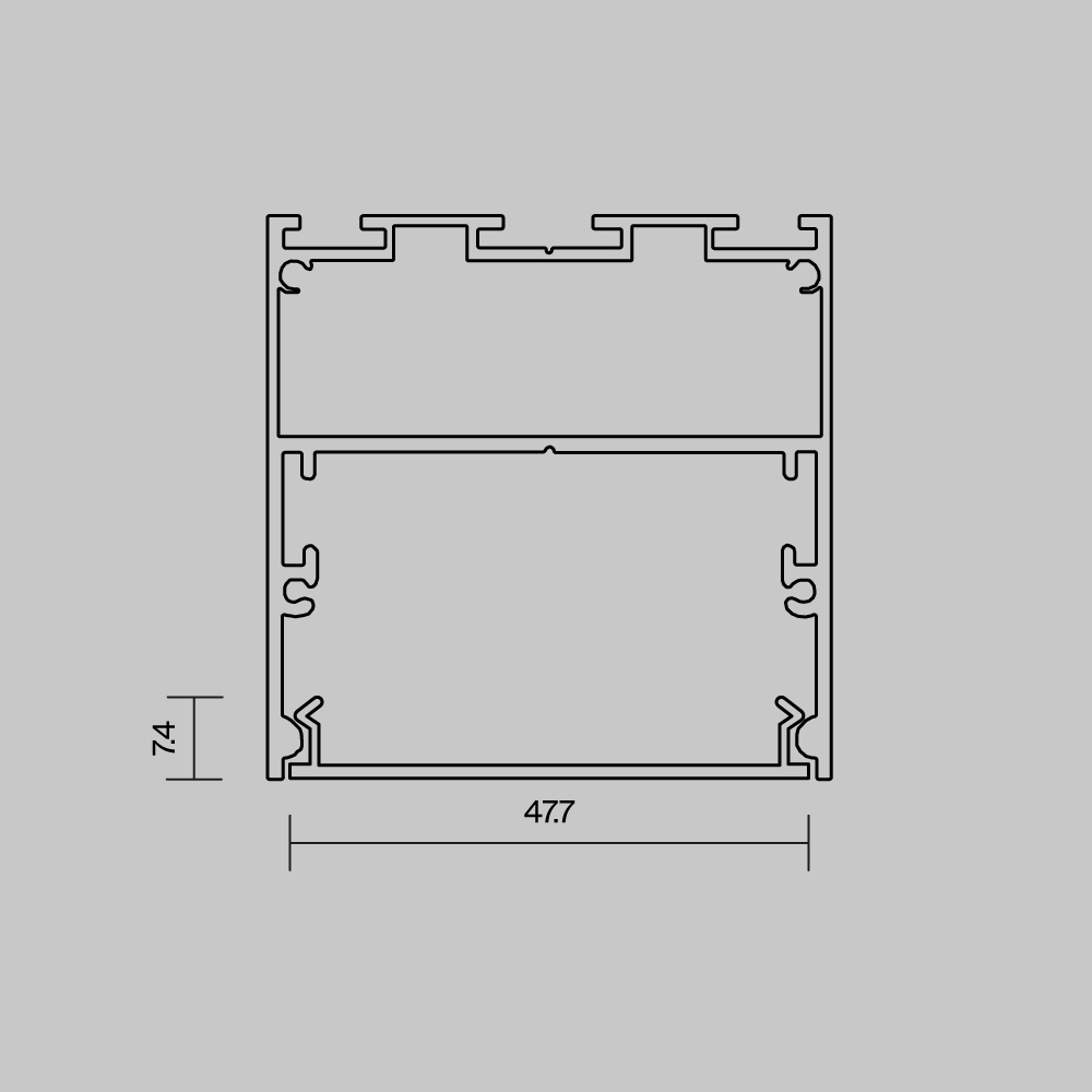 Рассеиватель для профиля 50x50 (Белый, 10 м), ALM-5050T-O-DF-10M 642050