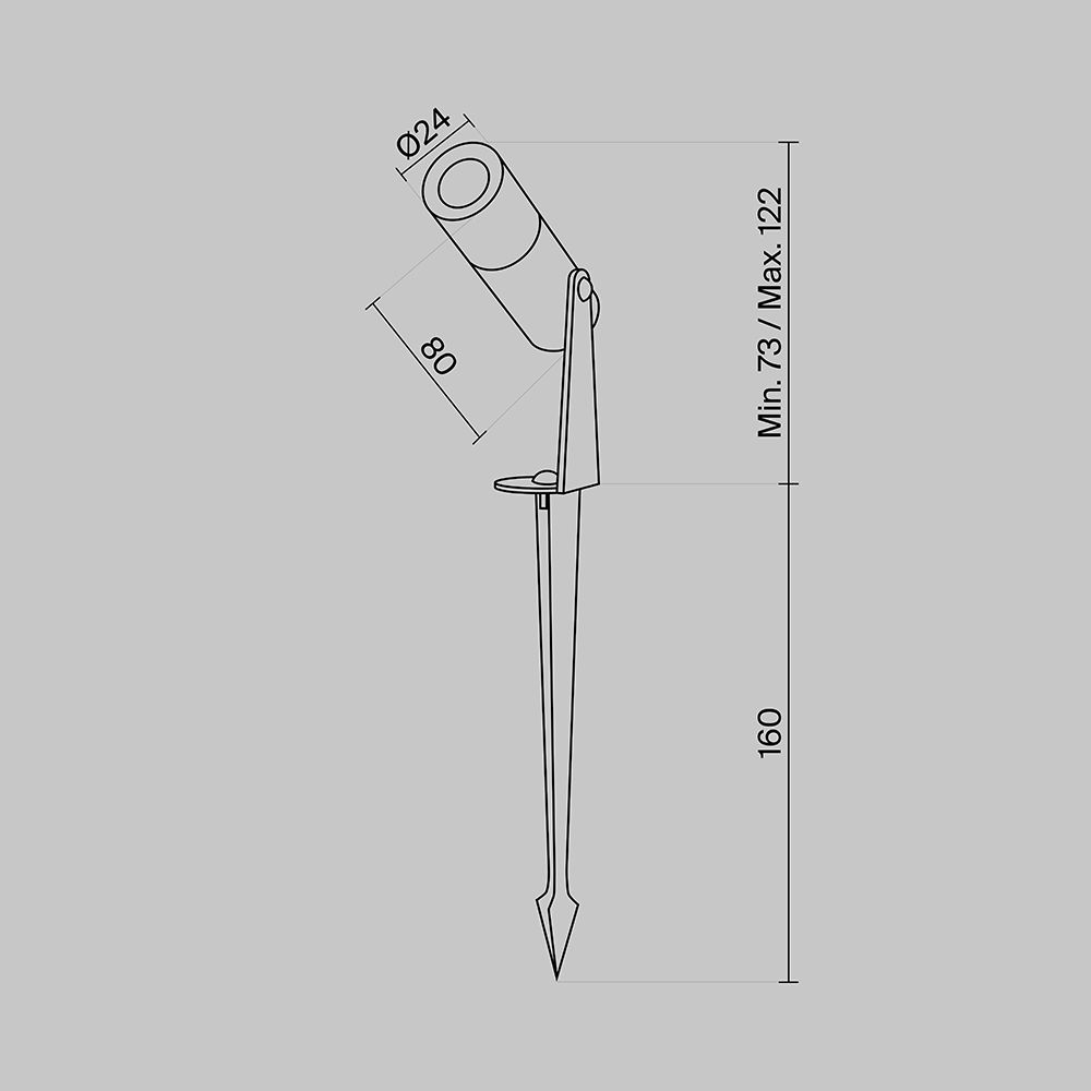 Ландшафтный светильник Maytoni O050FL-L2GF3K