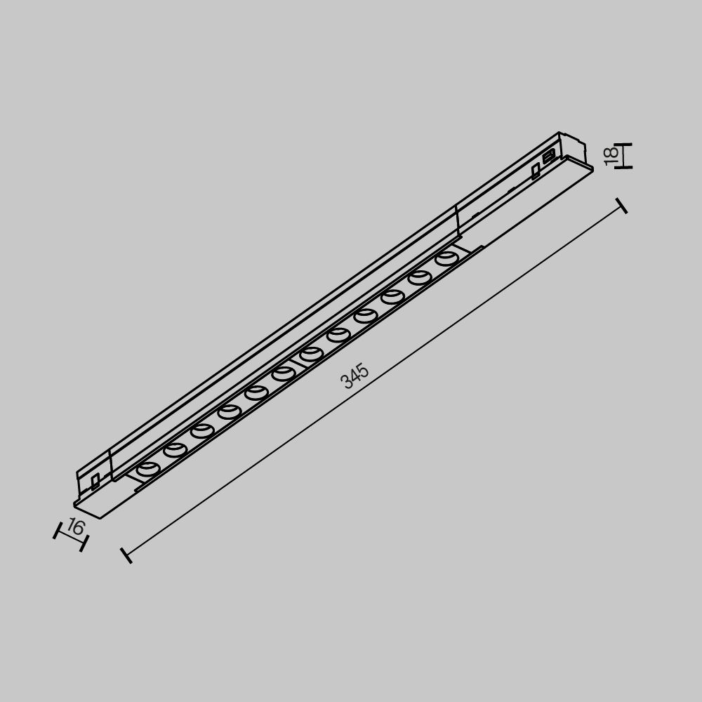 Трековый светильник Maytoni TR232-2-10W3K-B