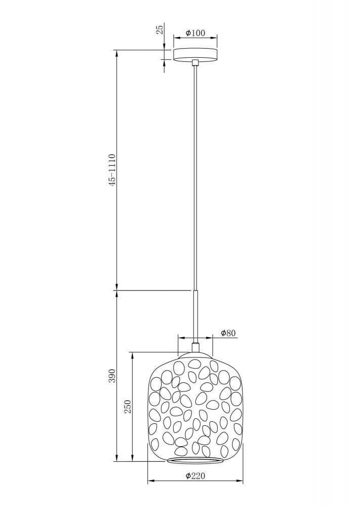 Подвесной светильник Maytoni MOD001PL-01CFL