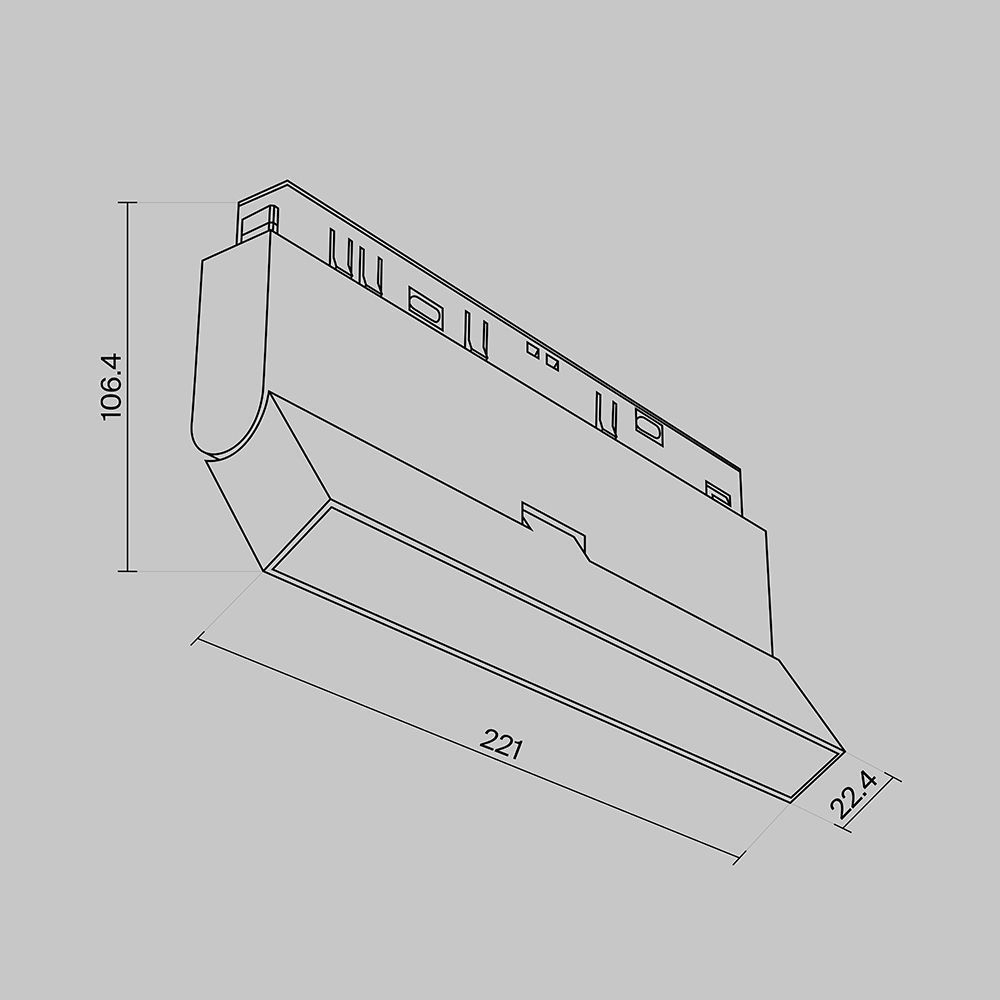 Трековый светильник Maytoni TR036-4-12W3K-DS-B