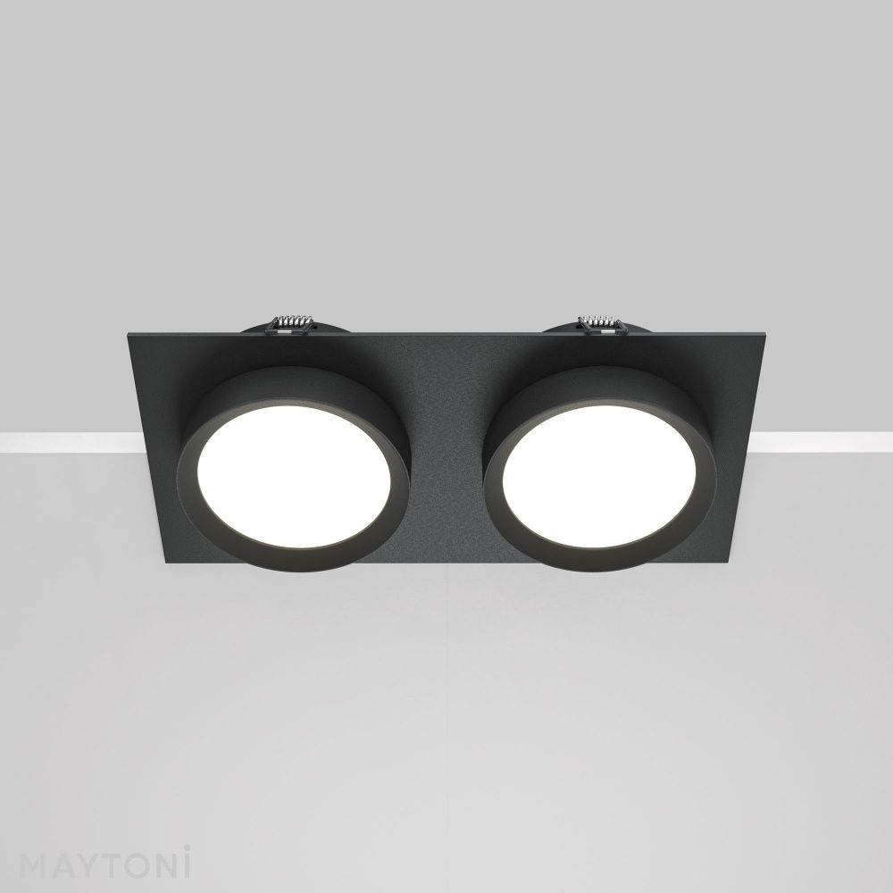 Встраиваемый светильник Maytoni DL086-02-GX53-SQ-B