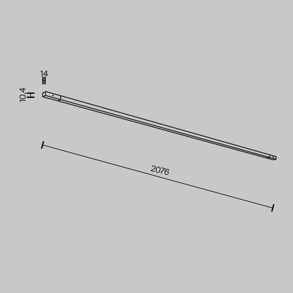 Трековый светильник Maytoni TR180-1-24WTW-B