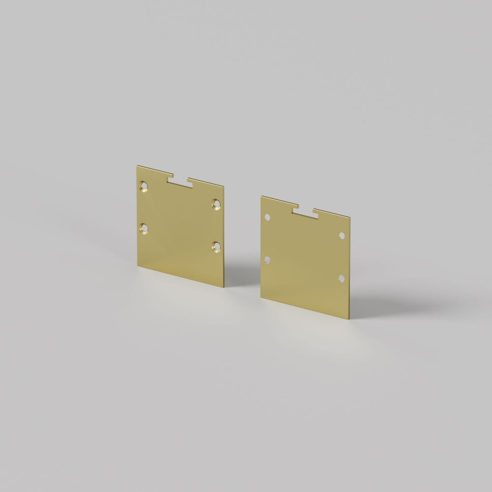 Комплект заглушек (для профиля 35x35) 2 шт., ALM-3535BT-BR-EC 642039