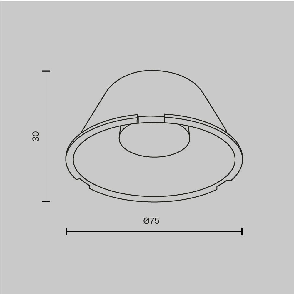 Линза _75mm 15° для Фокус / Focus Led 40Вт