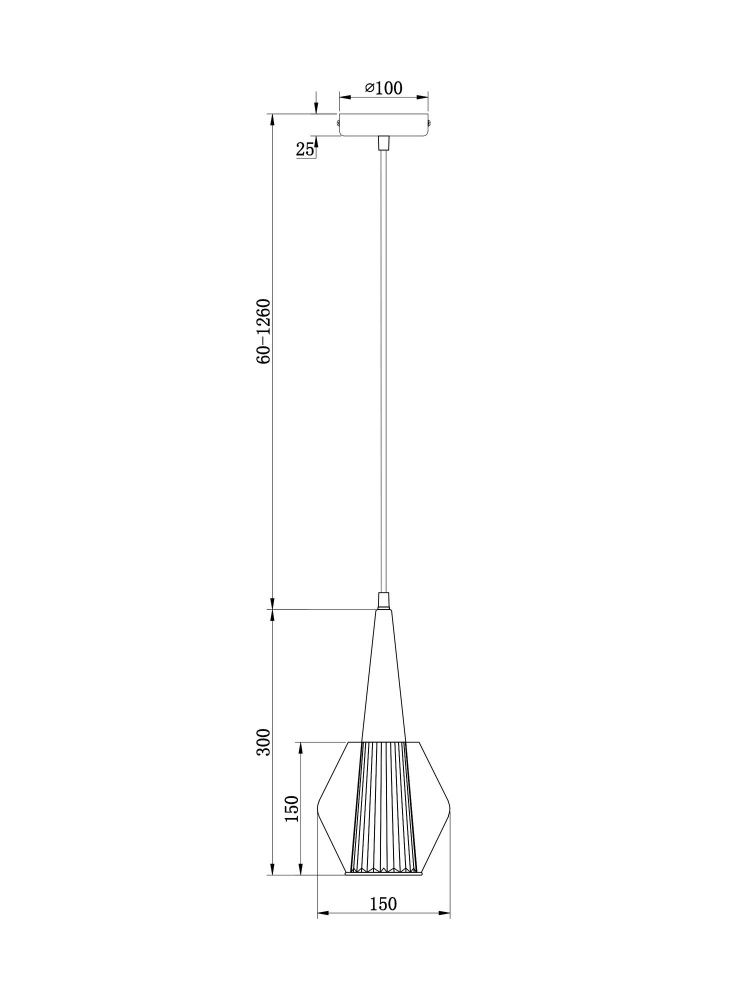 Подвесной светильник Freya FR8007PL-01GB