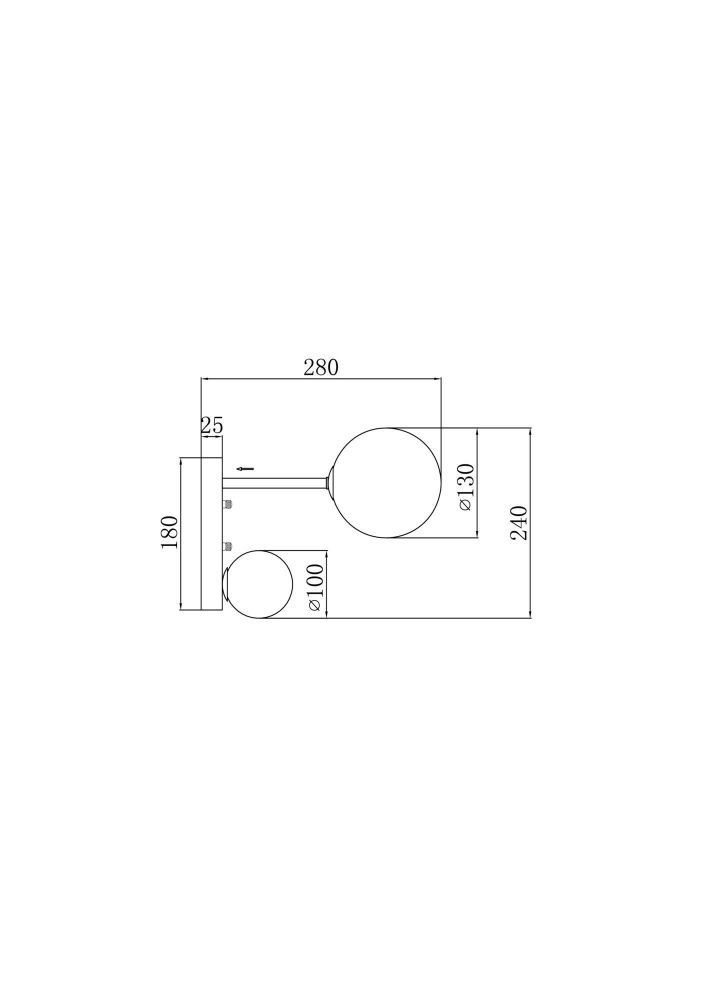 Настенный светильник (бра) Freya FR5376WL-02B