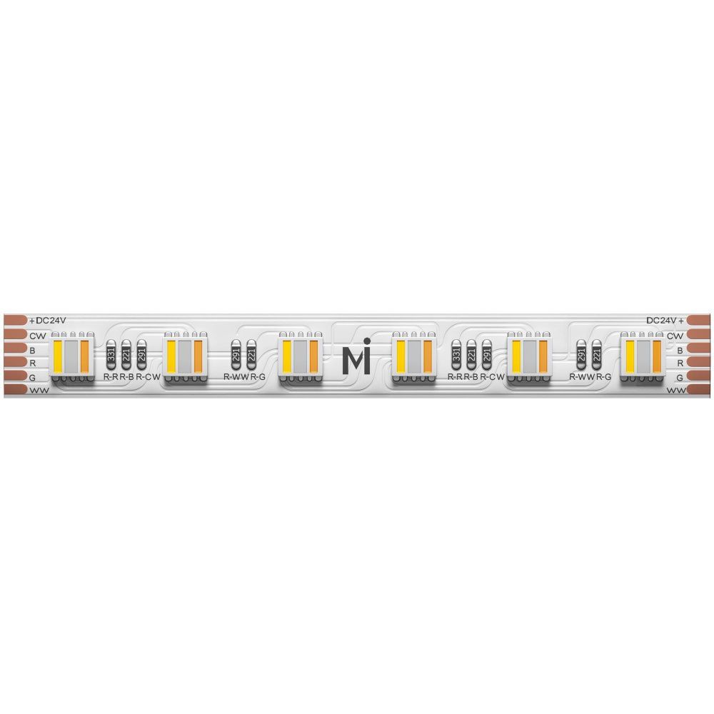 Светодиодная лента   Ultra 24В 5050 20Вт/м RGB - MIX 2700-6500 K 5м IP 20 201136