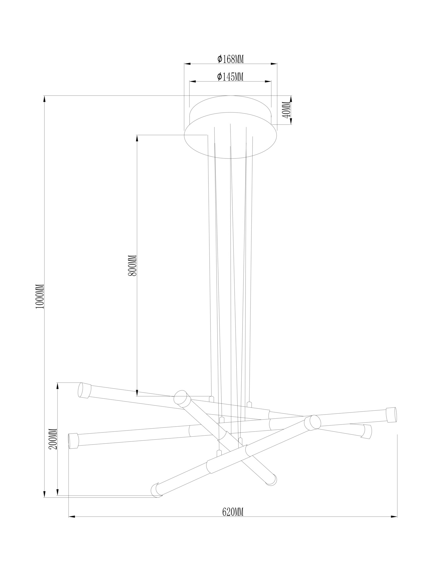 Подвесной светильник Freya FR6098PL-L64BZ