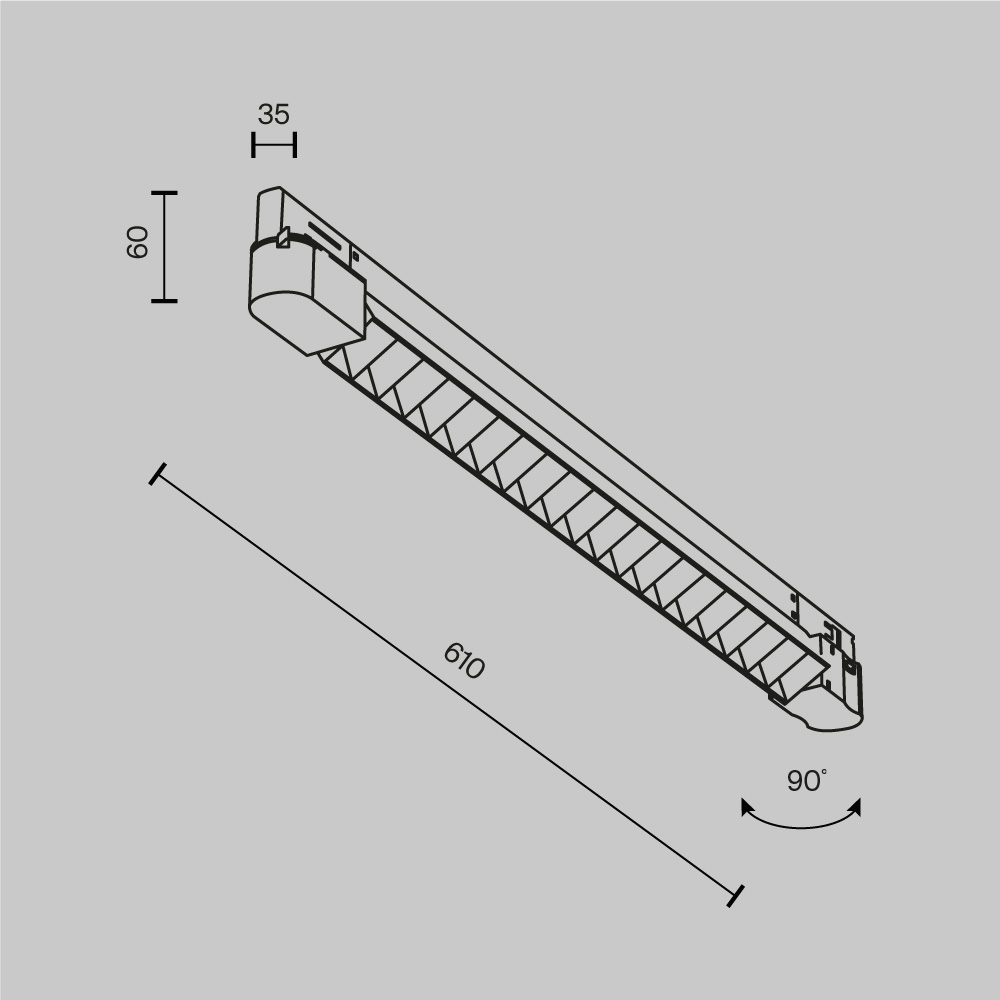 Трековый светильник Technical TR195-3-20W4K-M-W(N)