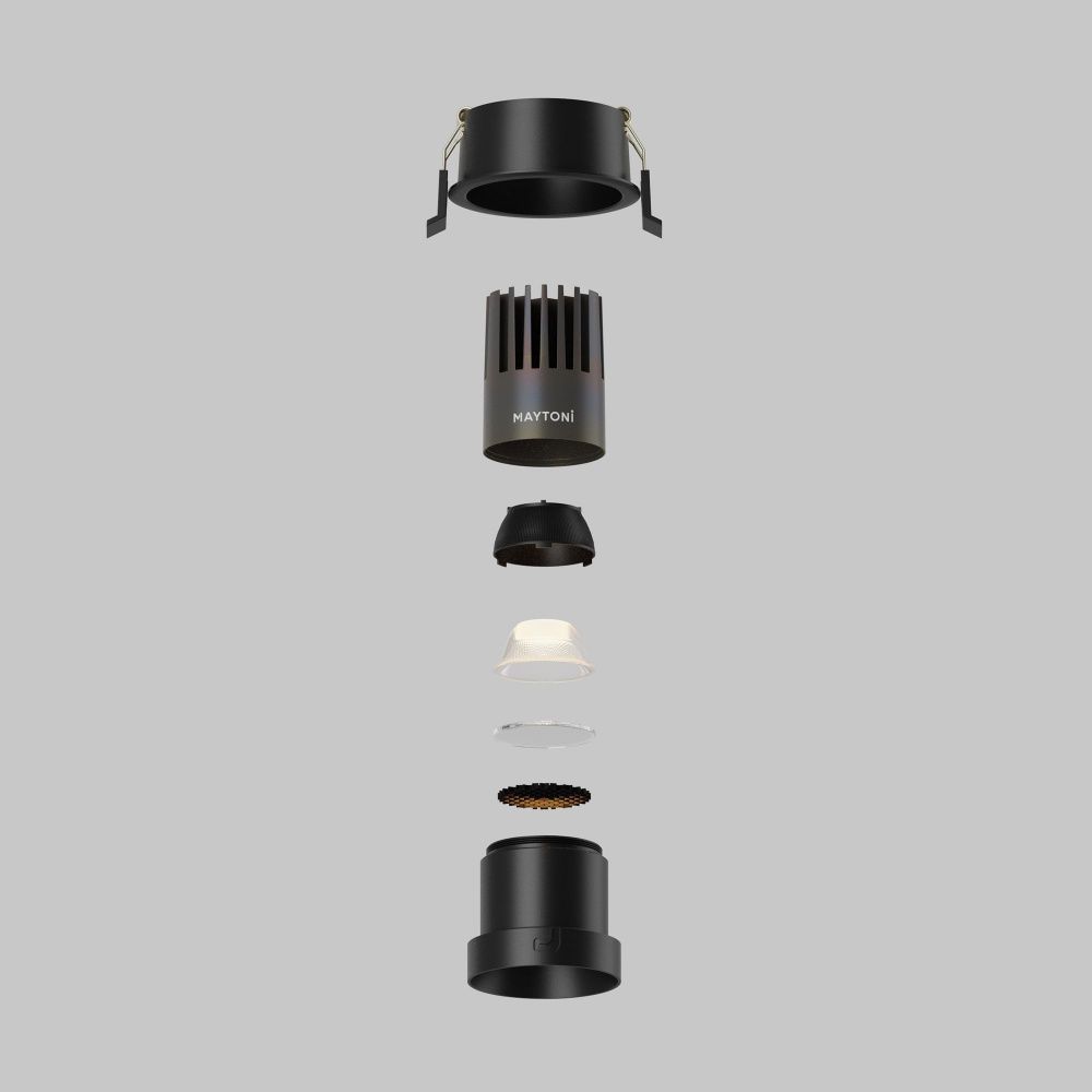 Встраиваемый светильник Maytoni DL116-10W-3K-B