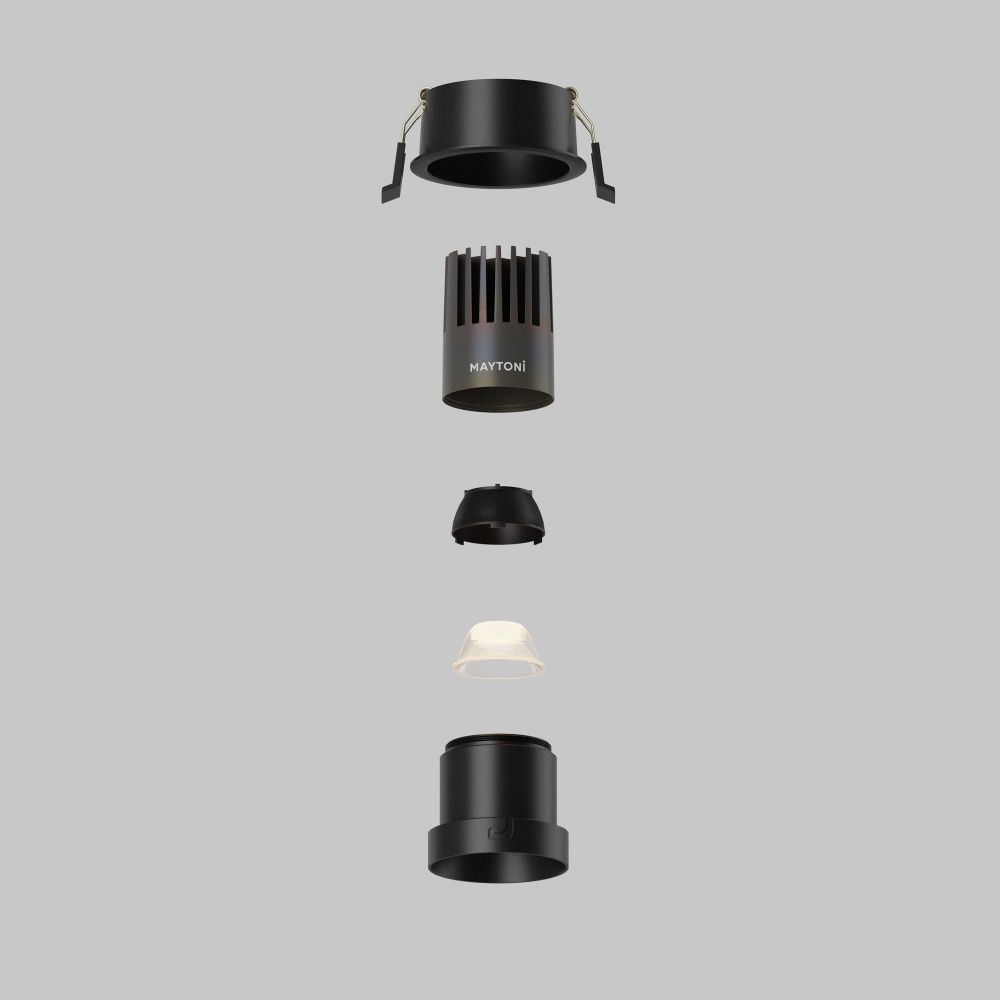 Встраиваемый светильник Maytoni DL116-10W-3K-B