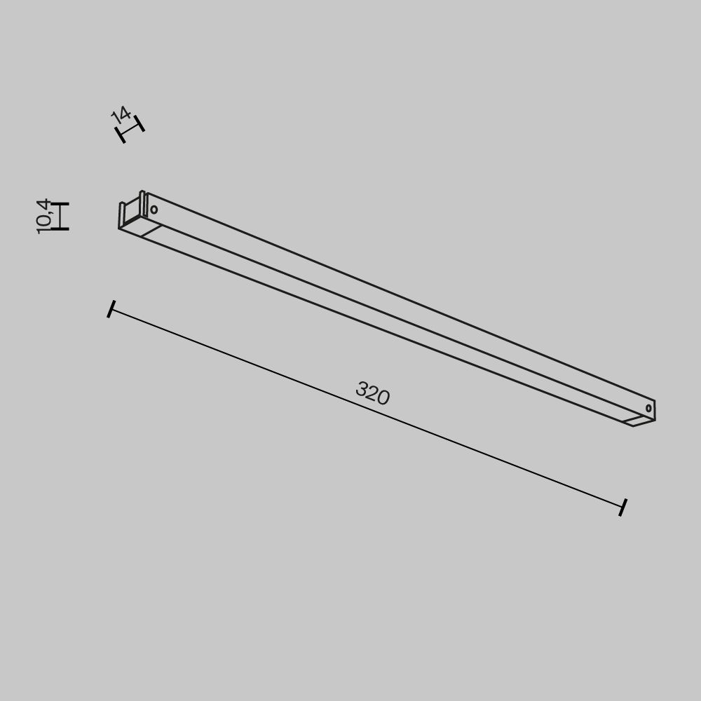 Трековый светильник Maytoni TR173-1-8WTW-B
