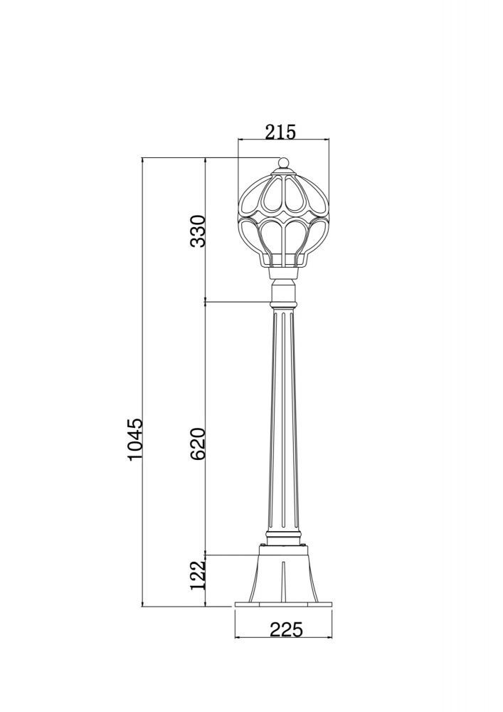 Ландшафтный светильник Maytoni O023FL-01G