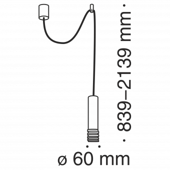 Подвесной светильник Maytoni Kinzo P025PL-01B фото
