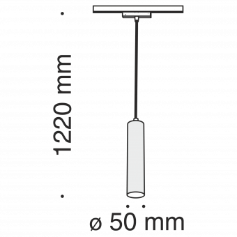 Трековый подвесной светильник Technical TR016-2-12W4K-B фото