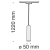 Трековый подвесной светильник Technical TR016-2-12W4K-B фото