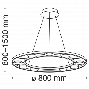 Подвесной светодиодный светильник Maytoni Fad MOD070PL-L63B3K фото
