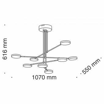 Подвесной светодиодный светильник Maytoni Fad MOD070PL-L48B3K фото